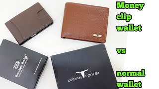 money clip wallet vs normal wallet aditube full detail [upl. by Griffie]