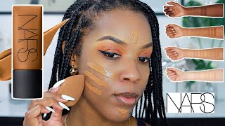 NEW NARS SOFT MATTE COMPLETE FOUNDATION REVIEW DARK SKIN [upl. by Nurat]