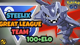 BEST GREAT LEAGUE TEAM WITH STEELIX  POKEMON GO PVP BATTLE LEAGUE [upl. by Noeht]