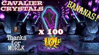 Marvel Contest Of Champions 100 Cavalier Crystal OpeningMCOC 마블 올스타 배틀 카발리에 크리스탈 [upl. by Asoramla]