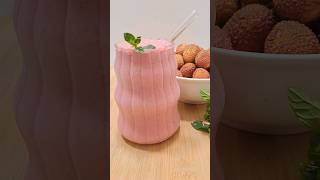 Strawberry Lychee Milkshake ASMR shorts asmr [upl. by Enniotna371]