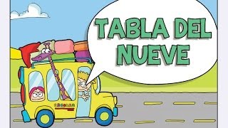 TABLA DEL NUEVE  las Tablas de Multiplicar del 1 al 10 [upl. by Rrats]