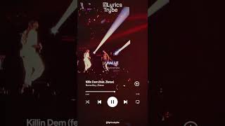 Burna Boy ft Zlatan Ibile  Killin Dem Lyrics lyricstrybe afrobeats [upl. by Eiralih]