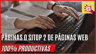 TOP 2 DE PÁGINAS WEB DE MUCHA UTILIDAD [upl. by Gavrielle321]