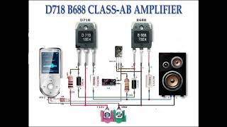 AB AMPLIFIER 12v circuit diagram [upl. by Asenaj783]