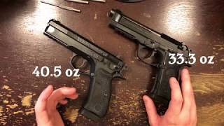 Beretta 92A1 vs CZ75 SP01 Tactical Review  AllMetal Magic [upl. by Olnton]