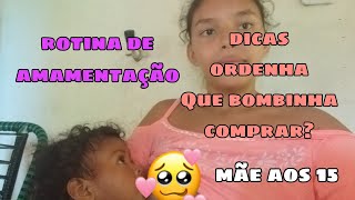 Rotina de amamentação da minha filha de 1 ano e 5 meses  Dicasordenha manual e pega correta [upl. by Llenyaj442]