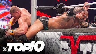 Dramatic Last Man Standing endings WWE Top 10 Oct 1 2023 [upl. by Yduj254]