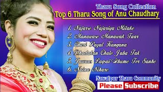 Anu chaudhary ll Top 6 Tharu Song 2019 ll JUKEBOX ll [upl. by Eadas]