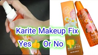 Karite Makeup Fix Yes👍 or No👎  Affordable Makeup Fix Spray  Makeup Reviews  Makeup By Mahrosh [upl. by Borchert]