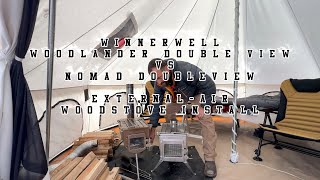 Winnerwell Woodlander Double View Large VS Nomad Double View Large External Air Stove Comparison [upl. by Casaleggio]