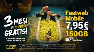 Con Fastweb Mobile hai 3 mesi di offerta gratis [upl. by Fradin866]