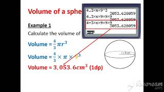 Volume of a sphere [upl. by Worrell]