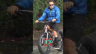 Arnold Schwarzenegger Exudes Terminator Vibes During Solo Bike Ride [upl. by Aneehs]