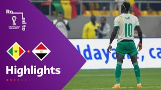 Senegal v Egypt  FIFA World Cup Qatar 2022 Qualifier  Match Highlights [upl. by Gans890]