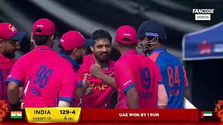 UAE vs India full match highlights Hong Kong super 6 sixes [upl. by Lazes]