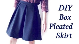 DIY Box Pleated Skirtㅣmadebyaya [upl. by Porush]