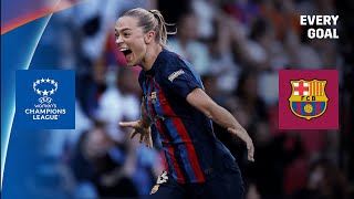 FORTY Goals In A Season 🤯  Every Barcelona Goal From The 202223 UEFA Womens Champions League [upl. by Vanda]