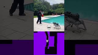 Smart Robot dog attack 💀 FlourishEdits  Glow Bouncing Square [upl. by Nitsrik]