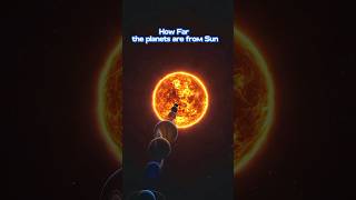 Astronomical Distances Planets from the Suncosmos space solarsystem shorts [upl. by Adnilem]