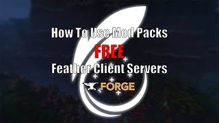 How To Create a Modded Server for FREE using Feather Client ALL VERSIONS [upl. by Milan309]