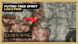 Putrid Tree Spirit Caelid Boss Location  Elden Ring [upl. by Yrtsed]