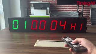 Timingall Green Red Color LED Display 8 Digit Interval Timer [upl. by Aslin153]