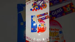 Kinder joy gems chocolate popsicle 🍫🤠shorts youtubeshorts shortsviral viralshort [upl. by Sterner681]