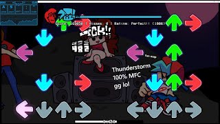 VS SHAGGY 25  Thunderstorm MANIA 100 MFC  PFC All Sick Perfect Combo  Friday Night Funkin [upl. by Sinned]