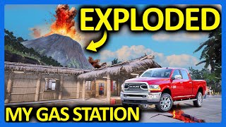 Gas Station EXPLODED in Gas Station Simulator Tidal Wave [upl. by Ahsehat940]