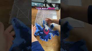 Quick guide to the TAPE METHOD on your Perlers hamabeads perlerbeads pixelart [upl. by Boothe184]