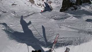 Le Grand Couloir Courchevel pente max 85 [upl. by Dranyar937]