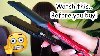 Kemei hair straightener unboxing and reviewhow to use hair straightenerSajal Malik [upl. by Neyuh]