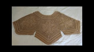 Blusa tejida a crochet todas las tallas  tutorial paso a paso  facil y rapido 1 [upl. by Smart904]