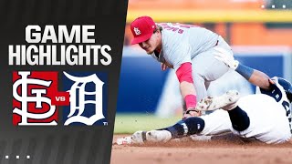 Cardinals vs Tigers Game Highlights 43024  MLB Highlights [upl. by Mathre]