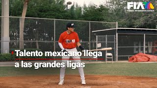 ¡De México a las grandes ligas  Ezequiel Rivera llegará al BEISBOL de talla mundial a sus 14 años [upl. by Alyakcim]