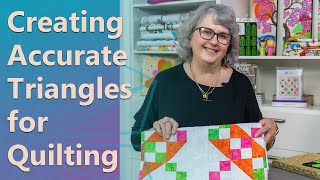 Creating Accurate Triangles for Quilting [upl. by Enert288]