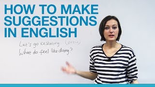 How to make suggestions in English [upl. by Iverson]