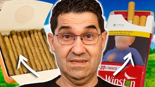 🔥 CIGARRO vs MINI PURITO ¿Cuál es PEOR ¿Cuál es más dañino ¿Cómo se hace Winston vs La Paz [upl. by Russia]