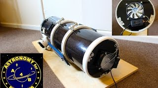 How to make a Newtonian telescope main mirror fan cooler [upl. by Llerrat]