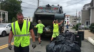 EZ Disposal McNeilus XC on a Mack LR in Waltham [upl. by Giddings]