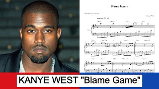 Blame Game  Kanye West piano [upl. by Leipzig261]