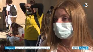 Périgueux  rentrée scolaire sous le signe du coronavirus [upl. by Yakcm]