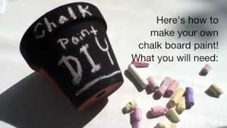 DIY Chalkboard Paint  Gift Ideas  Recipe [upl. by Seth]