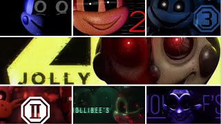 A FNaF Fan Game All Jolly And Jollibee’s Trailers  2016  2022  Games Created By IvanG [upl. by Eekram]