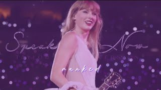 Taylor Swift Speak Now Taylors Version Album RANKED BY ME 2024 Version [upl. by Aedni]