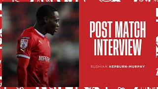 Rushian HepburnMurphy on his two goals and win against Tranmere  Swindon Town Football Club [upl. by Arbmik568]