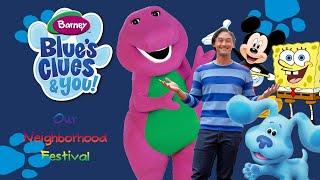 Barney Blues Clues amp You Season 1 Ep 10 Our Neighborhood Festival [upl. by Alludba]