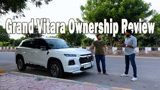 Grand Vitara Ownership Review  2023 Grand Vitara Alpha Mild Hybrid Owners Review After 8000 Kms [upl. by Amahcen499]