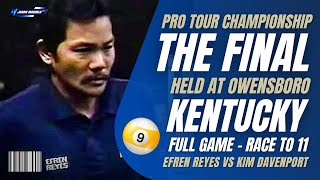 ⭐ Efren Reyes Full Game Final Pro Tour Championship Race to 11 at Owensboro Kentucky efrenreyes [upl. by Hirschfeld50]